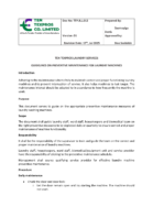 GUIDELINES ON PREVENTIVE MAINTENANCE FOR LAUNDRY MACHINES