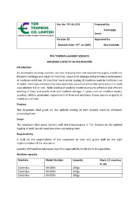GUIDELINES ON WEIGHING CAPACITY AS PER MACHINE